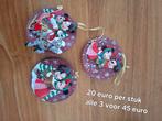 Disney kerst ornamenten set Victoriaans, Verzamelen, Disney, Ophalen, Mickey Mouse, Beeldje of Figuurtje