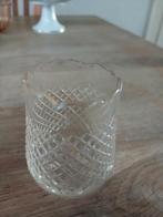 Lepelvaasje vaasje geschuplt randje antiek, Antiek en Kunst, Antiek | Glas en Kristal, Ophalen