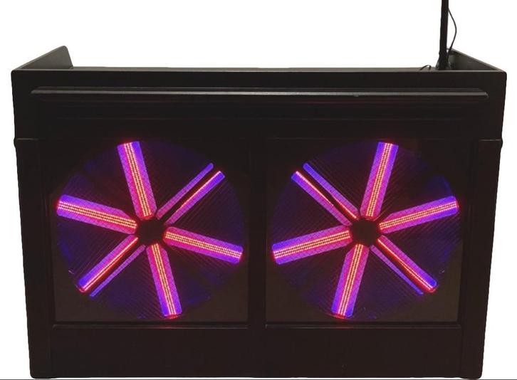 DJ Booth Vintage LED Fans, Muziek en Instrumenten, Dj-sets en Draaitafels, Zo goed als nieuw, Dj-set, Overige merken, Ophalen
