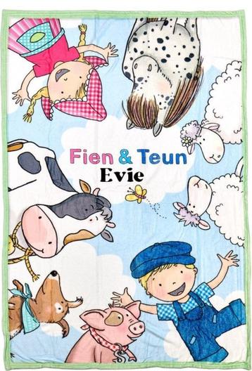 SALE Fien en Teun fleecedeken beschikbaar voor biedingen