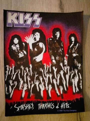 Kiss Smashes Thrashes & Hits vintage backpatch glam rock  beschikbaar voor biedingen