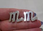 Zilveren antieke manchetknopen nr.1050, Sieraden, Tassen en Uiterlijk, Manchetknopen, Verzenden, Zo goed als nieuw, Zilver