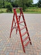 Vintage houten trap, Doe-het-zelf en Verbouw, Ladders en Trappen, Ophalen, Gebruikt, Minder dan 2 meter
