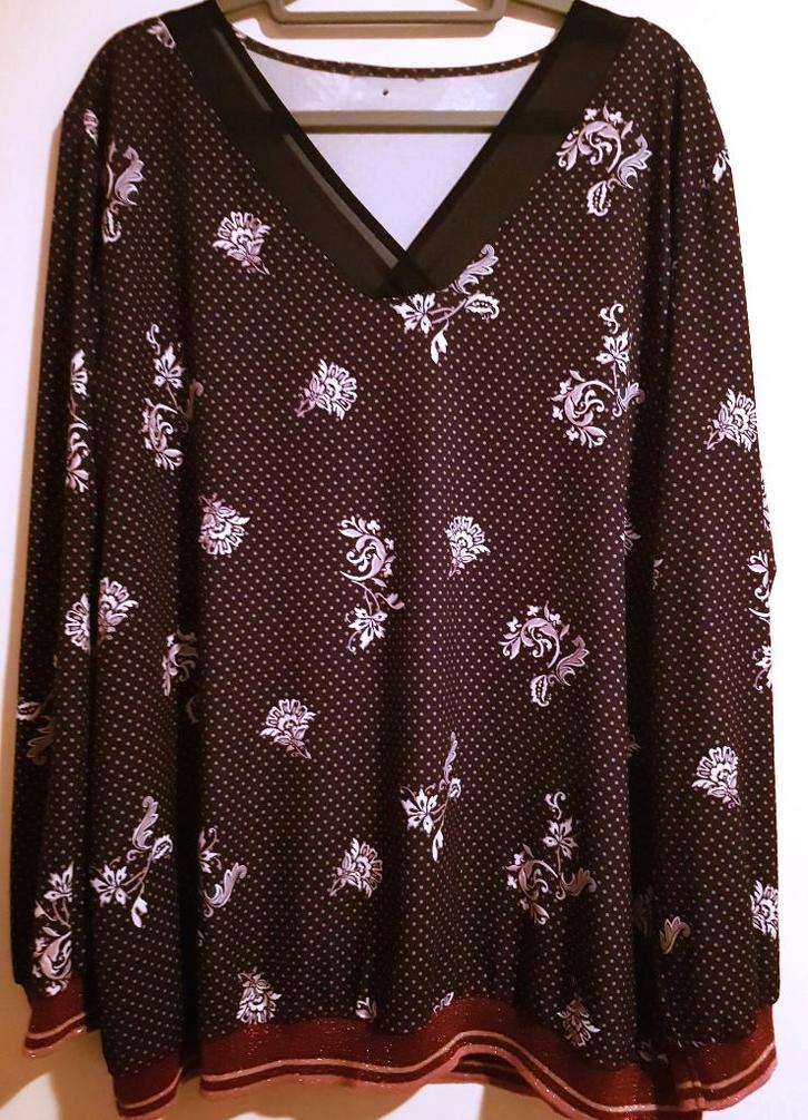 Samoon Shirt 46, Kleding | Dames, Grote Maten, Zo goed als nieuw, Shirt of Top, Blauw, Verzenden