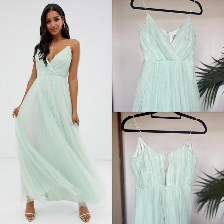 Mintgroene maxi jurk – nieuw Asos Design, Kleding | Dames, Jurken, Nieuw, Maat 36 (S), Groen, Onder de knie, Ophalen of Verzenden