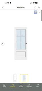 CanDo binnendeur Naarden facet glas 83x201,5 stomp, Ophalen, Zo goed als nieuw