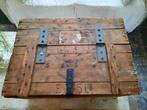 Oude massief houten kist., Ophalen of Verzenden, 50 tot 100 cm, Minder dan 50 cm, Minder dan 50 cm
