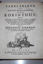 Johannes Bierman - Verklaring eerste Korinthebrief (1705), Antiek en Kunst, Antiek | Boeken en Bijbels, Ophalen of Verzenden