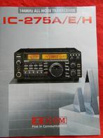 IC-275A/E/H  folder jaren 90, Telecommunicatie, Zenders en Ontvangers, Ophalen of Verzenden, Zo goed als nieuw, Zender en Ontvanger