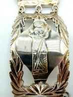 Zilveren armband van bijbelslot gemaakt, R. Heyema / Sneek, Armband, Ophalen of Verzenden, Zilver
