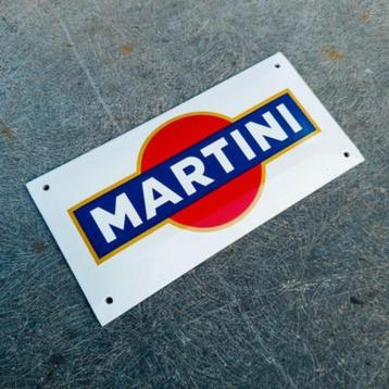 Emaille Schild MARTINI Reclamebord Vintage Plaat Italië 70's beschikbaar voor biedingen