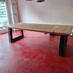 Fraaie tafel 260 x 110 cm (steigerhout), Huis en Inrichting, Tafels | Eettafels, Ophalen, Gebruikt, 100 tot 150 cm, 200 cm of meer