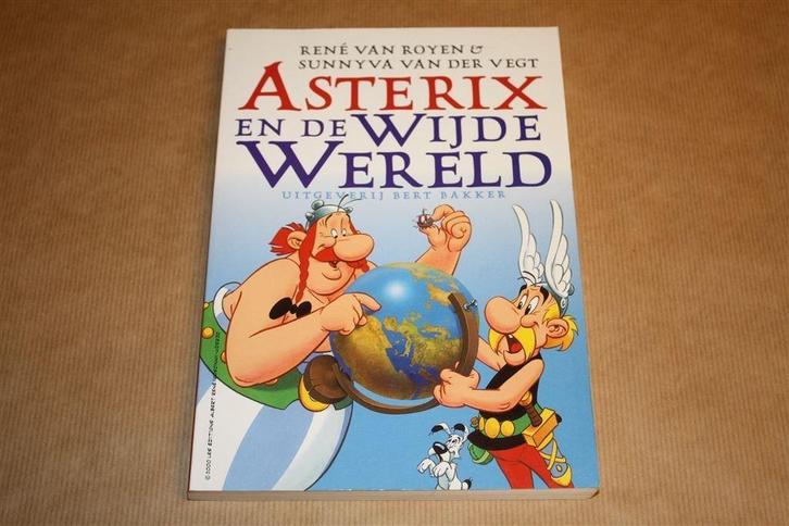 Asterix en de wijde wereld., Boeken, Stripboeken, Gelezen, Eén stripboek, Ophalen of Verzenden