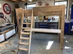 Steigerhout hoogslaper, Kinderen en Baby's, Kinderkamer | Stapelbedden en Hoogslapers, Ophalen of Verzenden, Zo goed als nieuw