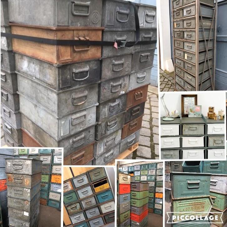 Stapelbakken Magazijnbak Industriële Bakken Kisten SALE!!, Huis en Inrichting, Woonaccessoires | Kisten, Gebruikt, Minder dan 50 cm