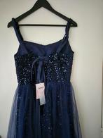 Glitter Galajurk - Avondjurk, Galajurk, Blauw, Maat 42/44 (L), Nieuw
