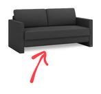 Bruno slaapbank 160x200 sleep sofa couch, Ophalen, Gebruikt, Zwart, Tweepersoons