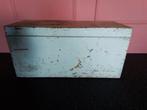 Oude houten kist opbergkist brocante, Ophalen of Verzenden