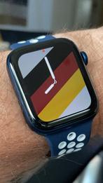 Apple Watch series 6 44mm GPS blauw - Krasvrij scherm & doos, Apple Watch ⌚️, Blauw, IOS, Ophalen of Verzenden