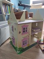 Fraai houten poppenhuis, Ophalen, Gebruikt, Poppenhuis