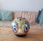 Vintage Art Deco Plateel Gouda Holland Ivora vaas, Huis en Inrichting, Tweedehands, Overige kleuren, Tweedehands, Aardewerk of Porselein