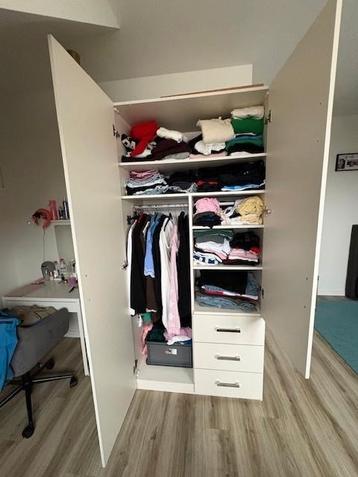 Kleding kast met spiegeldeur en lades - afbeelding 3