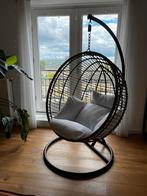 ZGAN! Trendy Hangstoel bamboe, Ophalen, Zwart, Zo goed als nieuw, Metaal