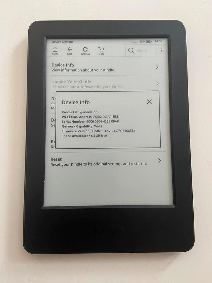 Kindle 7th Generation, Computers en Software, E-readers, Zo goed als nieuw, Touchscreen, Ophalen