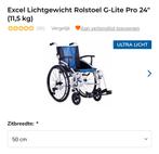 Rolstoel inklapbaar, Ophalen, Inklapbaar, Zo goed als nieuw, Duwrolstoel