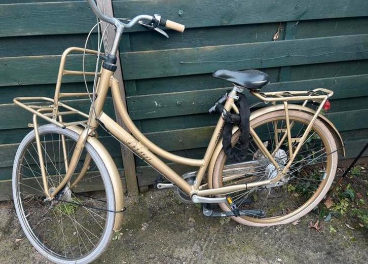 Gouden Batavus Diva oma fiets, Fietsen en Brommers, Fietsen | Dames | Omafietsen, Zo goed als nieuw, 56 cm of meer, Versnellingen
