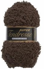 Tendresse donkerbruine wol, polyester per verpakking van 10, Ophalen of Verzenden, Nieuw, Breien of Haken, Wol of Garen