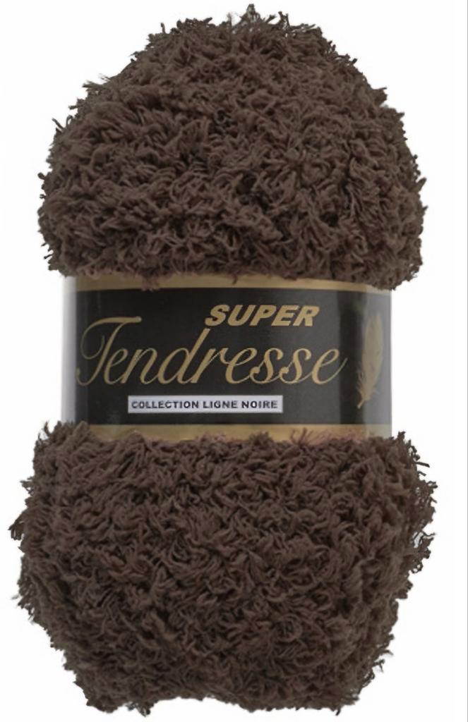 Tendresse donkerbruine wol, polyester per verpakking van 10, Hobby en Vrije tijd, Breien en Haken, Nieuw, Breien of Haken, Wol of Garen