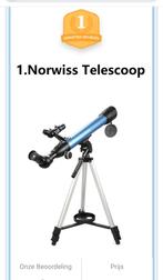 Telescoop - Perfect voor beginners!, Lenzentelescoop (refractor), Ophalen of Verzenden, Minder dan 80 mm, Nieuw