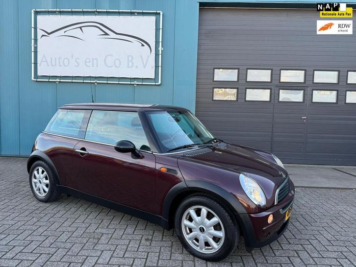 Mini Mini 1.6 Automaat Airco Stuurbekr Lm velgen NL Auto NAP, Auto's, Mini, Bedrijf, Te koop, Overige modellen, ABS, Airbags, Airconditioning