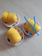 D E kop en schotels geel met bloemen *eureka*, Huis en Inrichting, Keuken | Servies, Ophalen of Verzenden, Zo goed als nieuw, Overige stijlen