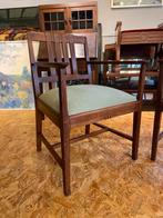 Art Deco Stoelen Set - Jaren 20/30 - Eikenhout, Ophalen, Gebruikt, Minder dan 4 stoelen