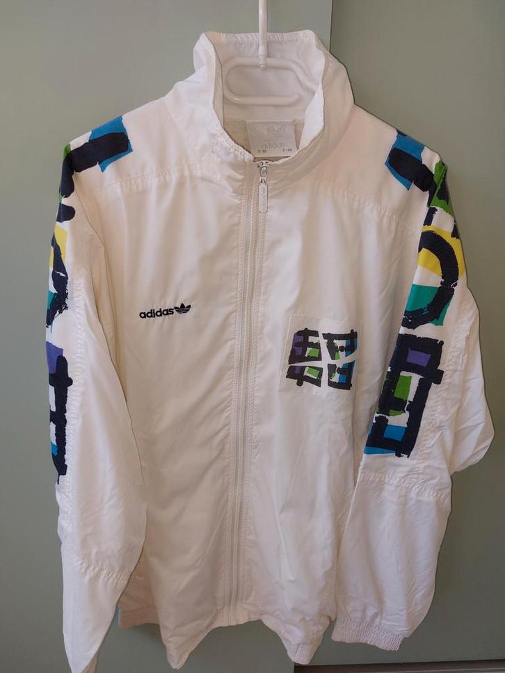 adidas stefan edberg 1990 vintage mooie staat large tennis, Sport en Fitness, Tennis, Zo goed als nieuw, Kleding, Overige merken