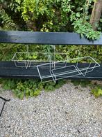 ANTIEKE VINTAGE BLOEMBAK HOUDERS HANGERS TERRAS TUIN, Gebruikt, Minder dan 30 cm, Ophalen of Verzenden, Metaal
