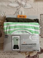 Nieuwe groen / witte shortama - Maat 158 / 164, Kinderen en Baby's, Kinderkleding | Maat 158, Ophalen of Verzenden, Nieuw, Jongen