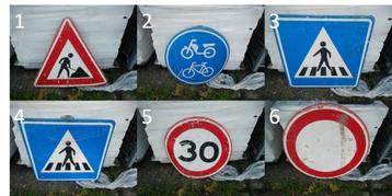 Diverse verkeersborden beschikbaar voor biedingen