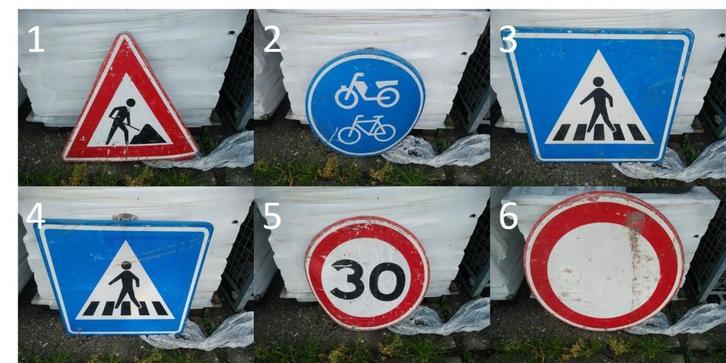 Diverse verkeersborden, Verzamelen, Merken en Reclamevoorwerpen, Gebruikt, Overige typen, Ophalen