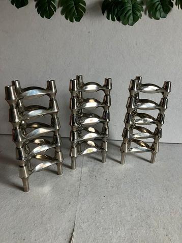 Stoff Nagel BMF vintage kandelaren set van 15 stuks! beschikbaar voor biedingen