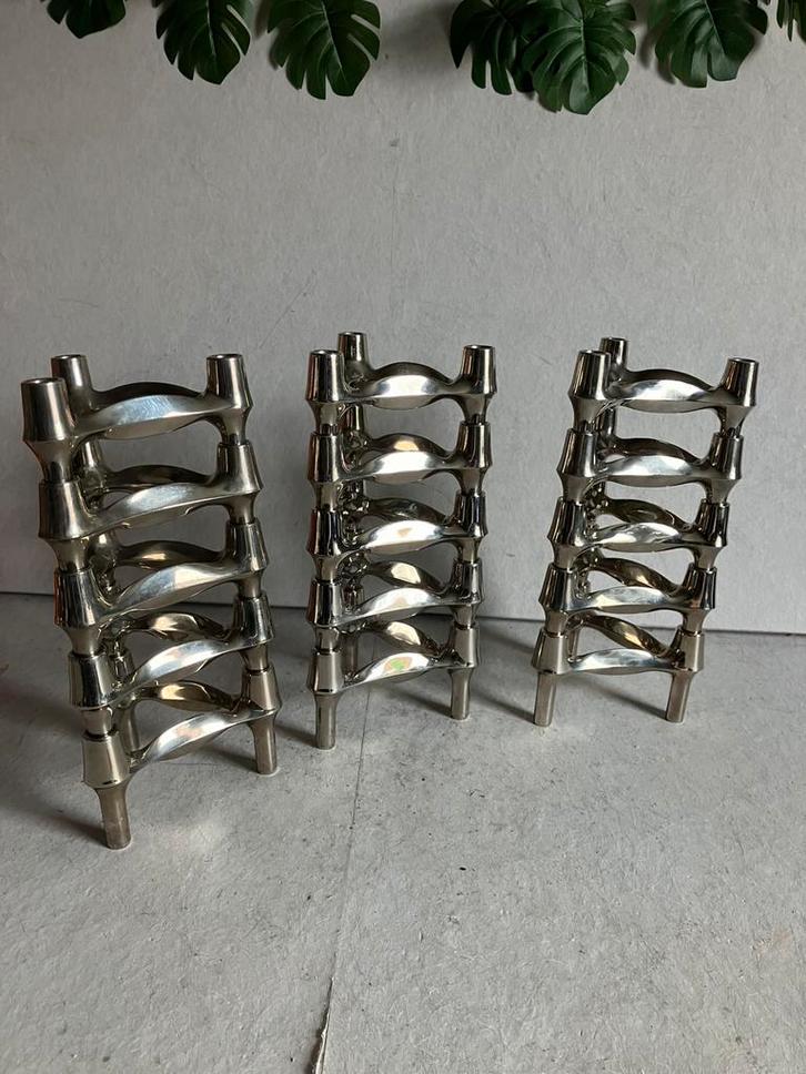 Stoff Nagel BMF vintage kandelaren set van 15 stuks!, Huis en Inrichting, Woonaccessoires | Kandelaars en Kaarsen, Zo goed als nieuw