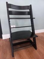Stokke tripp trapp zwart met babyset, Ophalen, Gebruikt, Meegroeistoel, Stoelverkleiner