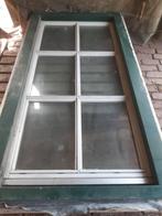 Zware eiken raamkozijnen met dubbel glas!, Doe-het-zelf en Verbouw, Kozijnen en Schuifpuien, Ophalen, Gebruikt, Hout, Raamkozijn