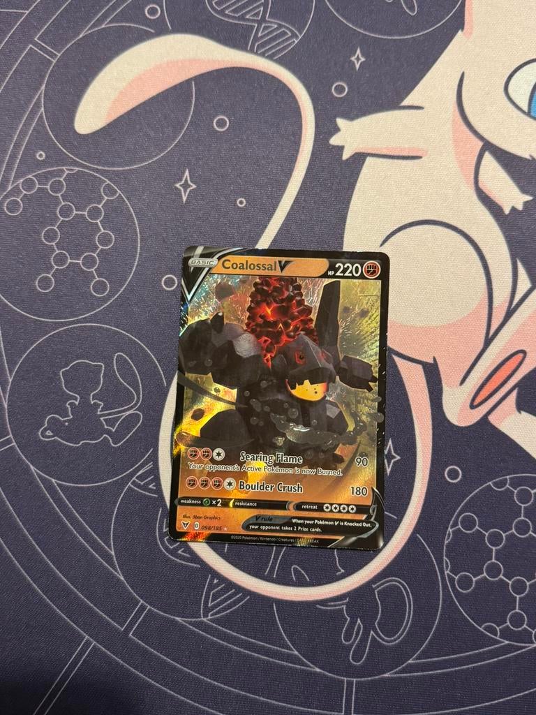 Pokémon kaarten Coalossal V #98, Ophalen of Verzenden, Gebruikt, Losse kaart