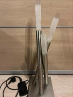 Rvs tafel lamp met dimmer Verzenden op eigen risico, Gebruikt, Ophalen of Verzenden, Metaal, Modern