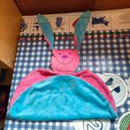 Difrax roze met blauw konijn knuffeldoekje, Ophalen of Verzenden, Konijn