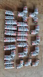 Uponor S-Press PLUS persKoppelingen 25 & 20 mm (24 stuks), Doe-het-zelf en Verbouw, Buizen en Afvoer, Overige materialen, 6 meter of meer