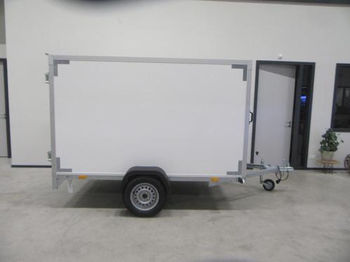 Nieuwe gesloten enkelasser 258x130x150 cm, Auto diversen, Aanhangers en Bagagewagens, Nieuw, Ophalen